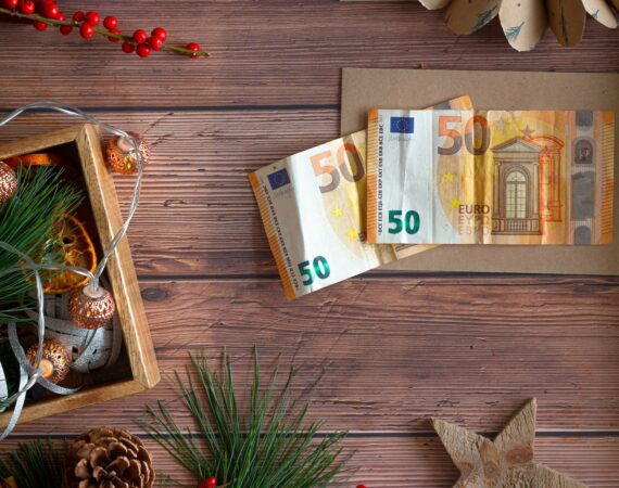 50 euro on brown wooden table
